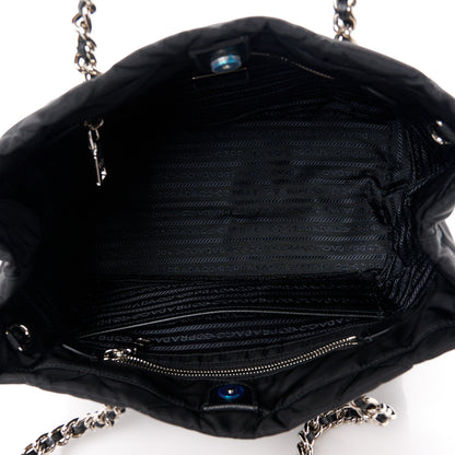 Prada Nylon Tessuto Impuntu Quilted Tote Black 5 of 11