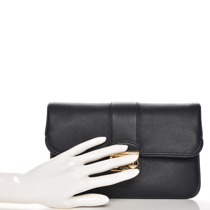Louis Vuitton Calfskin Slim Clutch MM Sofia Coppola Cobalt 2 of 7