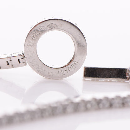 Hermes 18K White Gold Diamond Finesse Bracelet SH 5 of 6