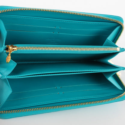 Louis Vuitton Vernis Zippy Wallet Blue Lagon 6 of 8