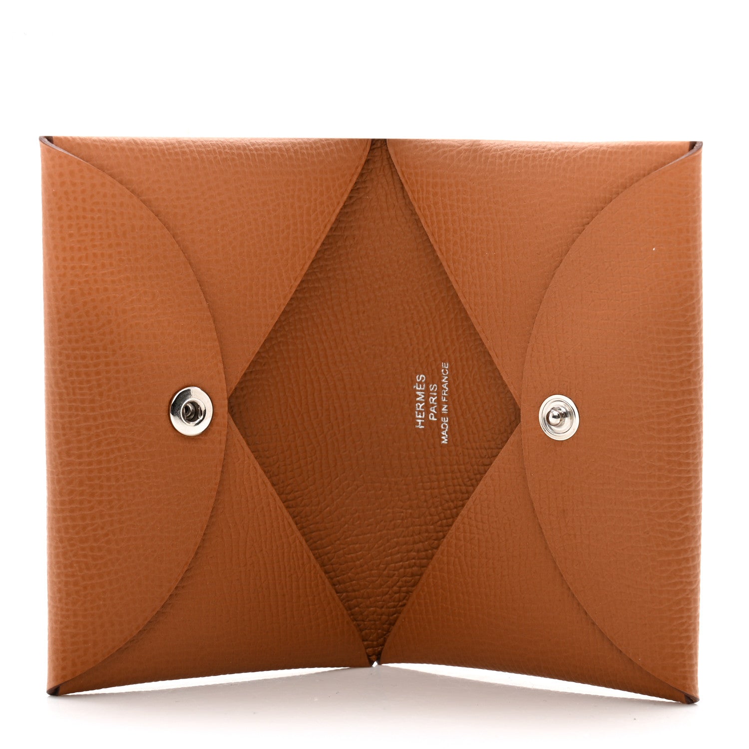 Hermes Epsom Calvi Card Case Gold 5 of 8