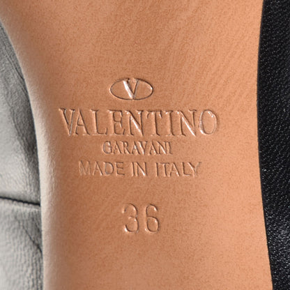 Valentino Garavani Nappa Love Latch 100mm Pumps 36 Black Poudre 5 of 5
