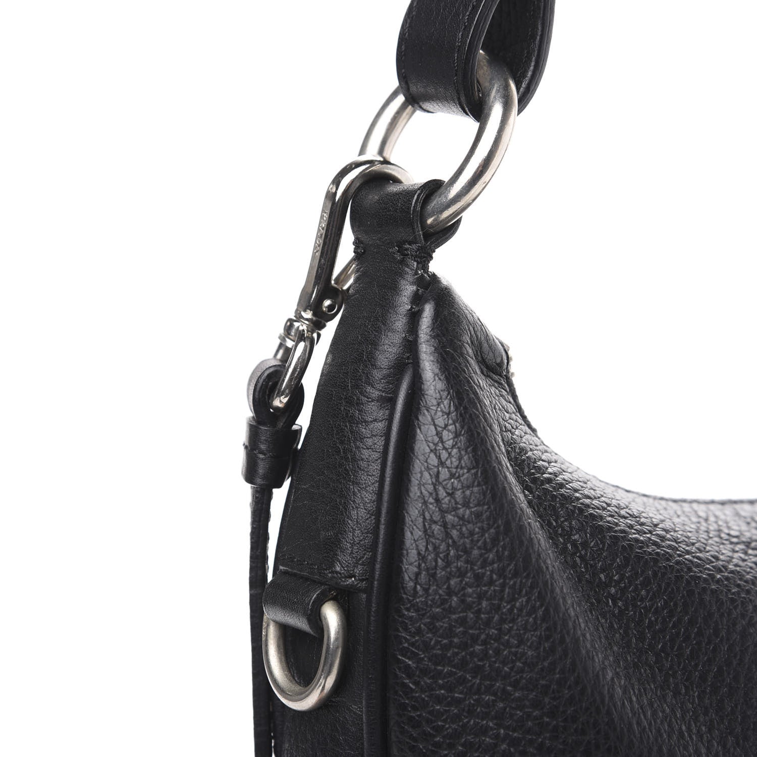 Prada Vitello Daino Hobo Black 9 of 10