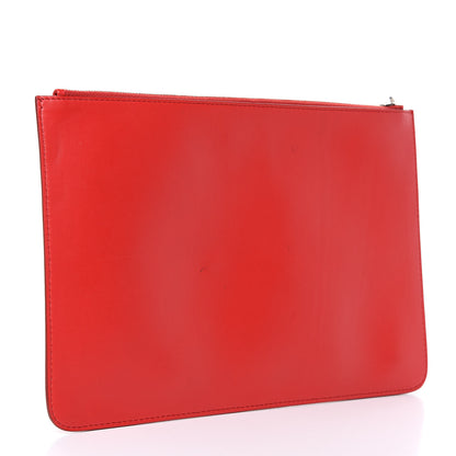 Givenchy Calfskin Logo Zip Pouch Red 3 of 13