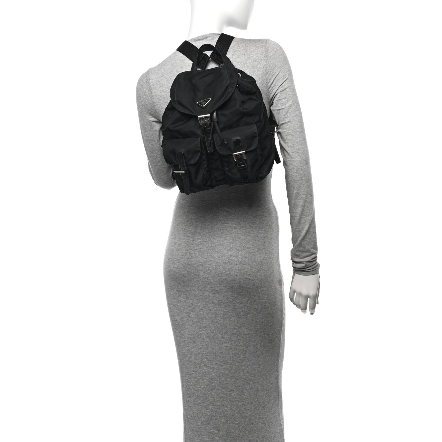 Tessuto Nylon Vela Small Backpack Black