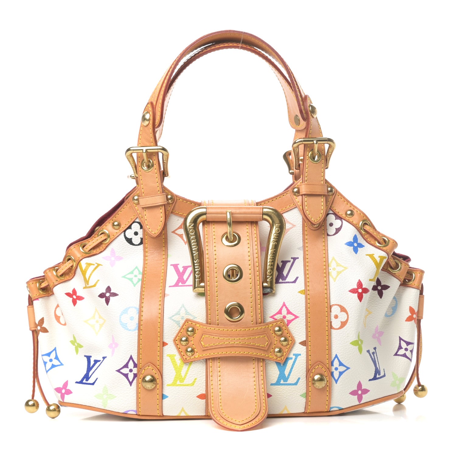 Louis Vuitton Monogram Multicolor Theda GM White 1 of 8