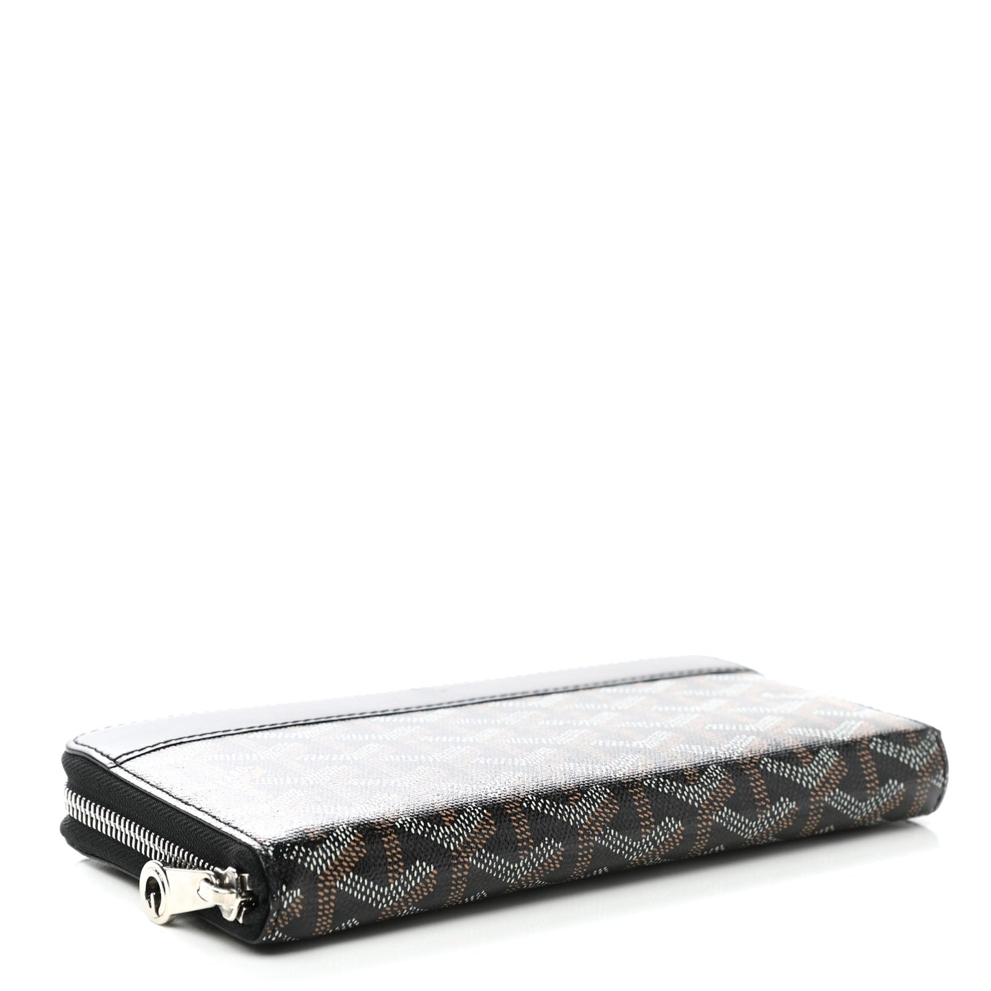 Goyardine Matignon Zip Around GM Wallet Black