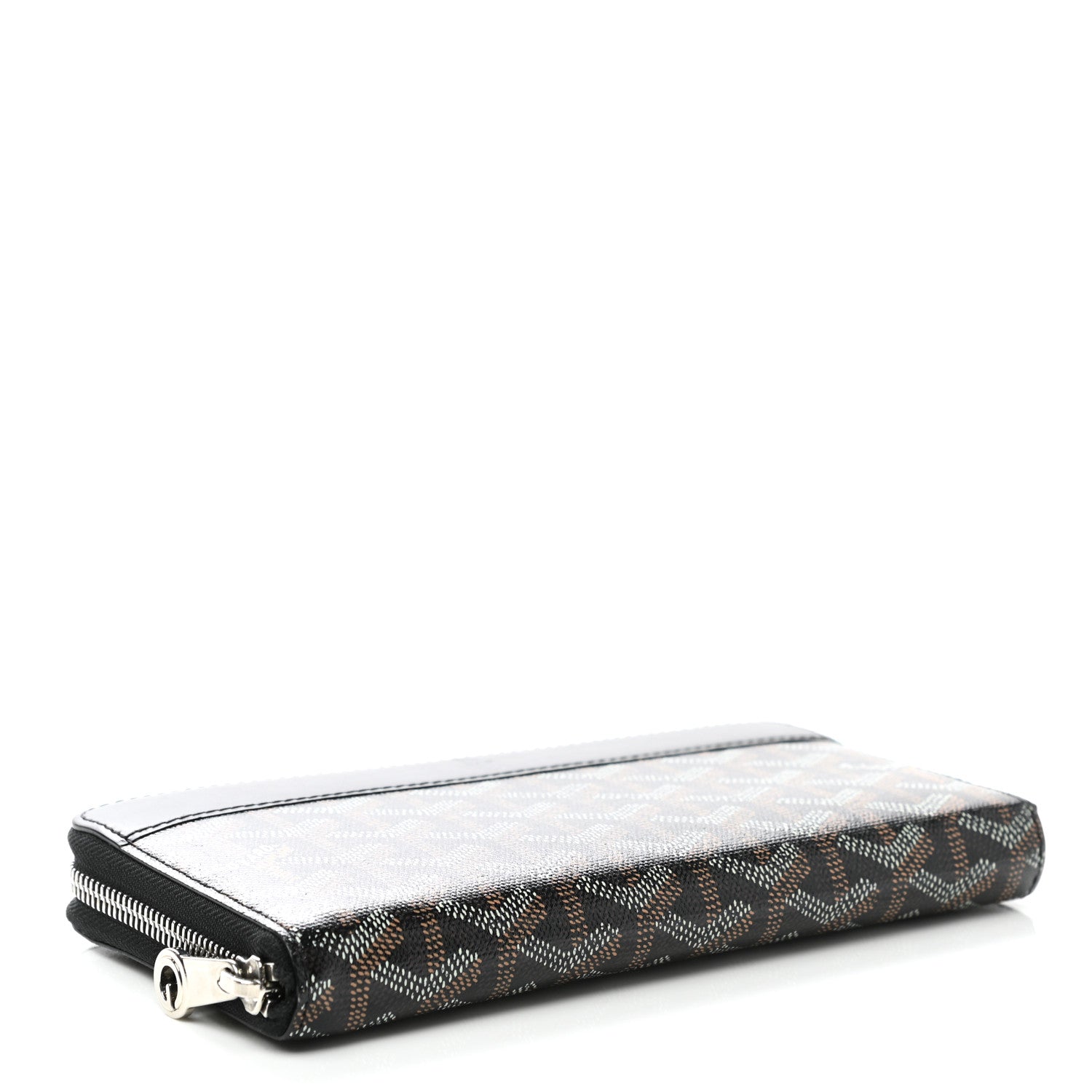 Goyard Goyardine Matignon Zip Around GM Wallet Black 4 of 6