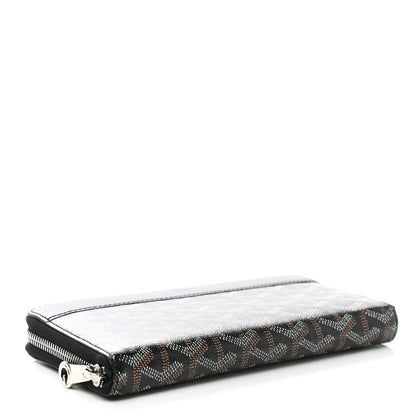 Goyard Goyardine Matignon Zip Around GM Wallet Black 4 of 6