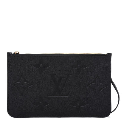 Louis Vuitton Empreinte Monogram Giant Neverfull MM Pochette Black 1 of 8
