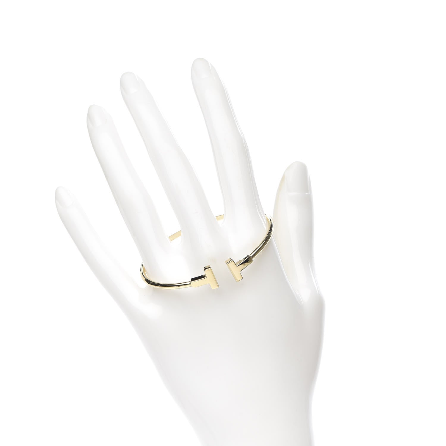 Tiffany 18K Yellow Gold T Wire Bracelet 2 of 4