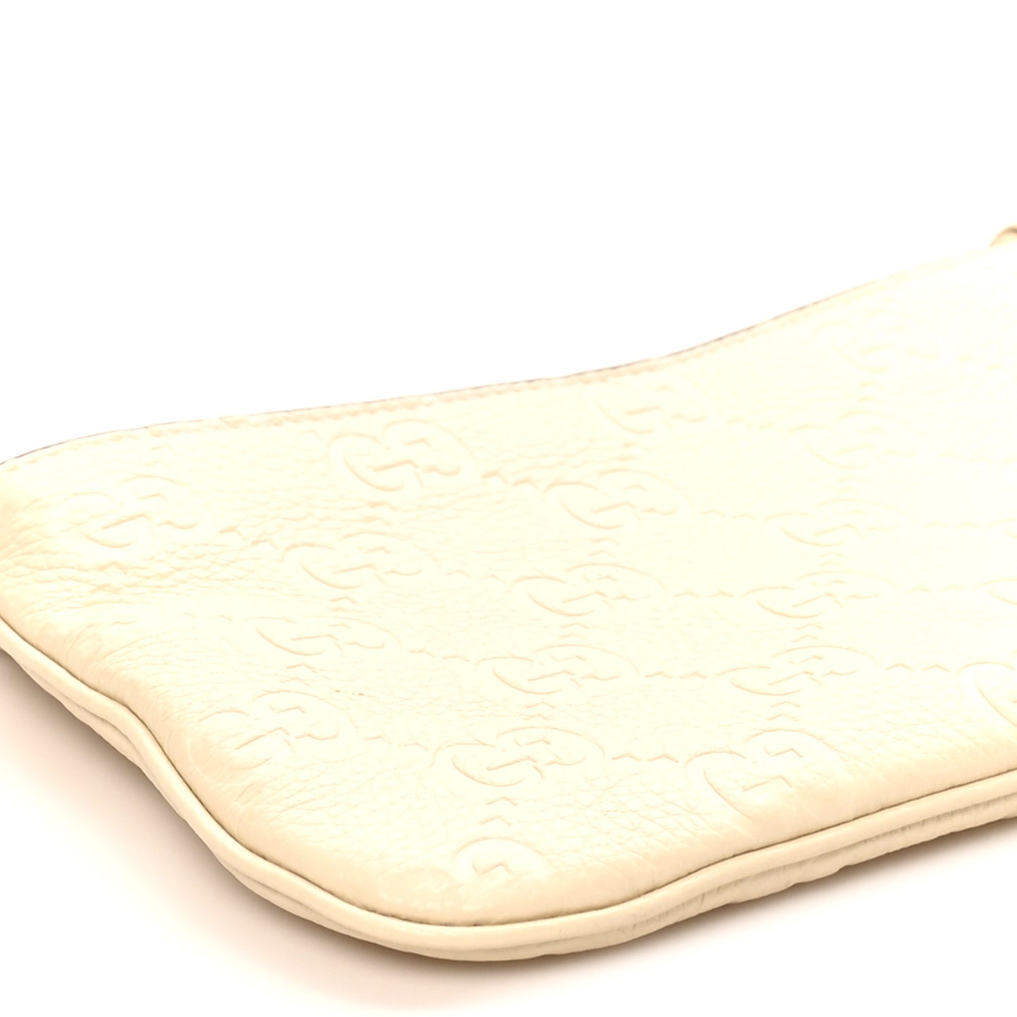 GG Grainy Calfskin Emblem Super Mini Shoulder Bag Ivory