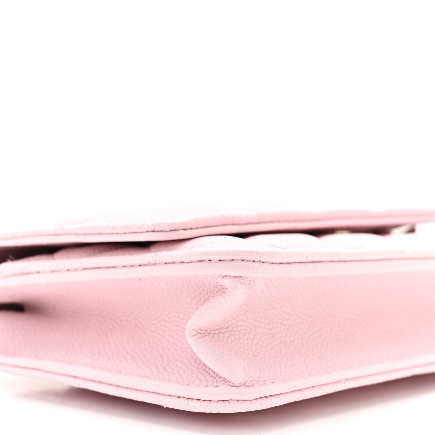 Chanel Caviar Quilted Tiny CC Wallet On Chain WOC Light Pink 10 of 12