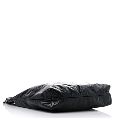 Chanel Shiny Calfskin Quilted Large Chanel 22 Black 5 of 10