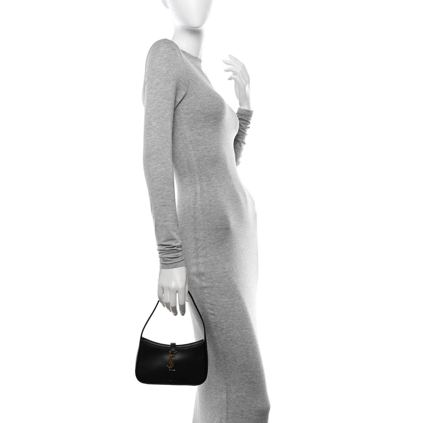 Smooth Calfskin Le 5 A 7 Mini Hobo Black