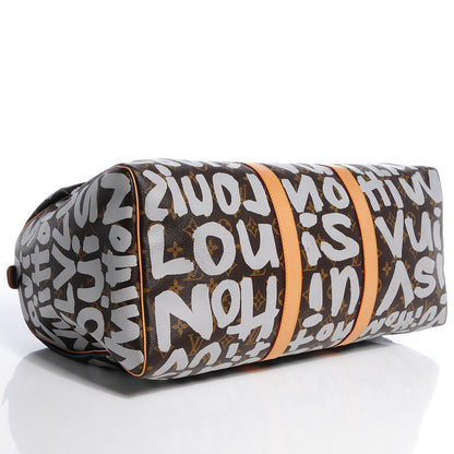Louis Vuitton Graffiti Keepall 50 Silver 4 of 7