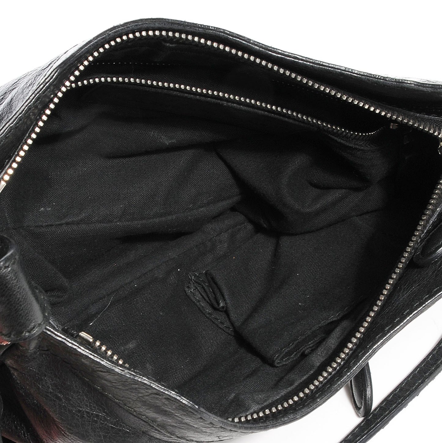 Agneau Giant 12 Silver Hardware Hip Black
