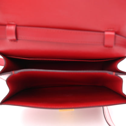 Celine Box Calfskin Teen Classic Box Flap Bag Red 5 of 12