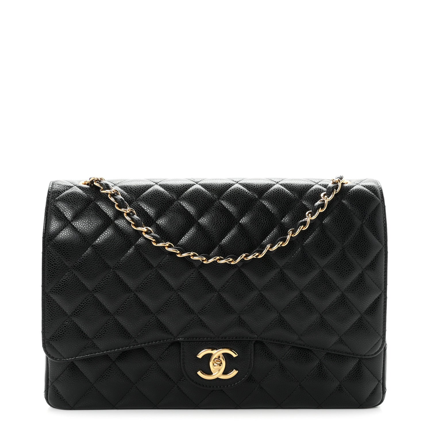 Chanel Caviar Quilted Maxi Double Flap Black 1 of 11