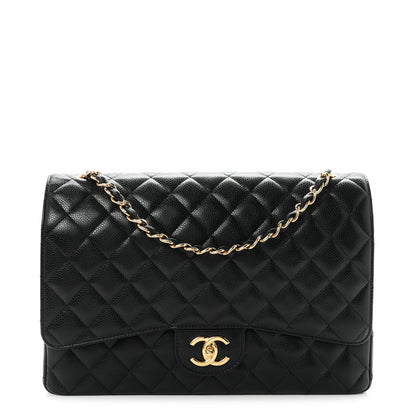 Chanel Caviar Quilted Maxi Double Flap Black 1 of 11
