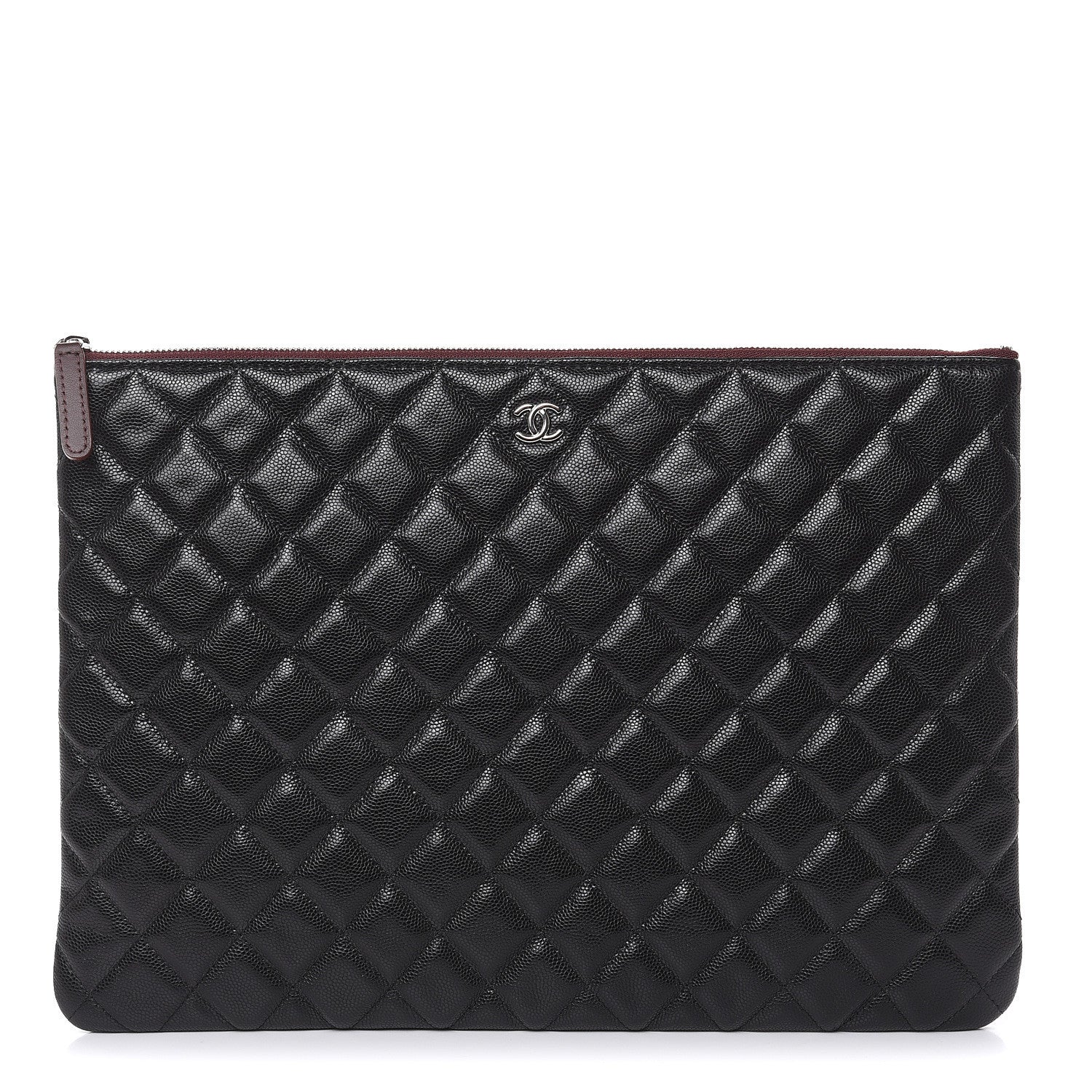 Chanel Caviar Quilted Large Cosmetic Case Black 1 of 8