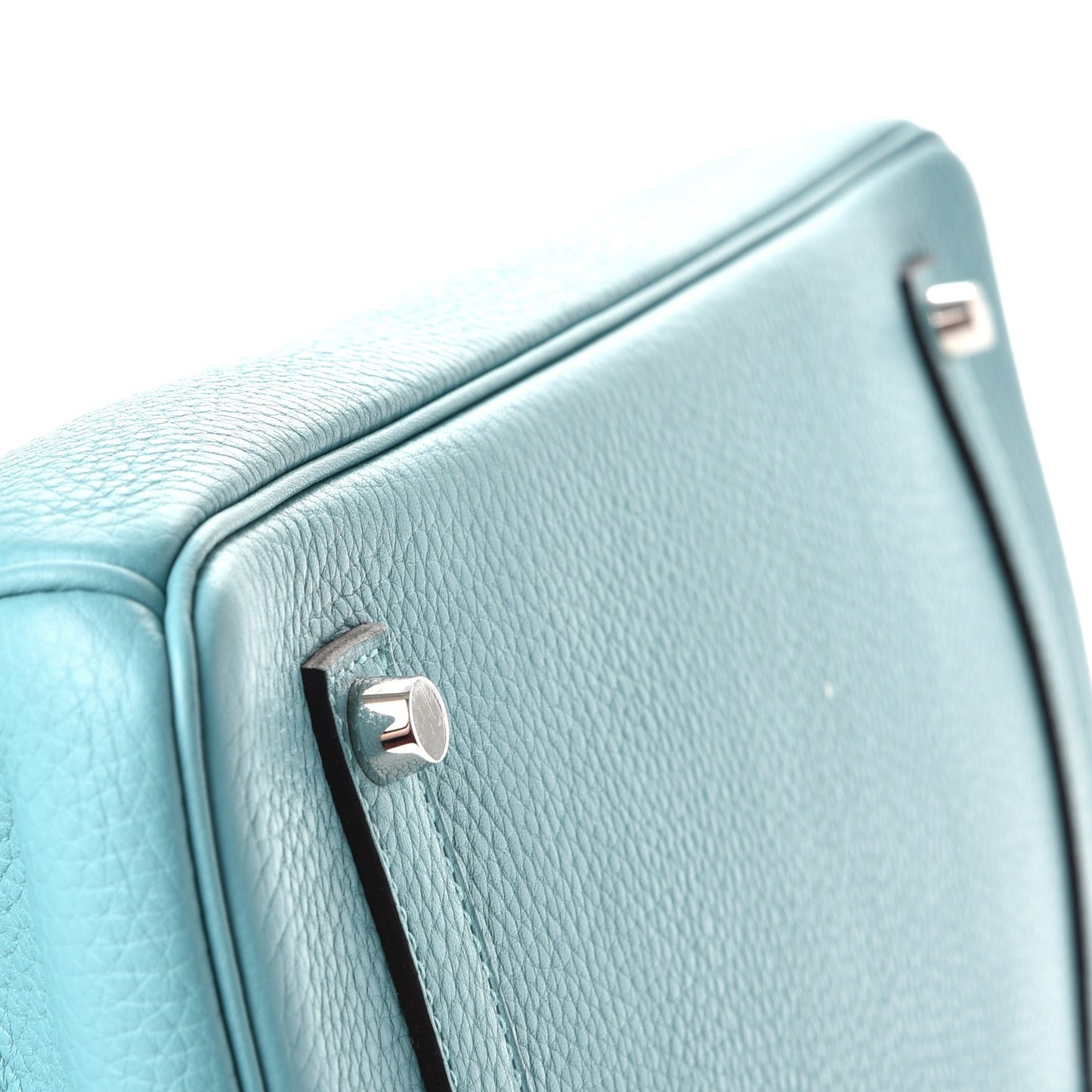 Taurillon Clemence Birkin 35 Bleu Atoll