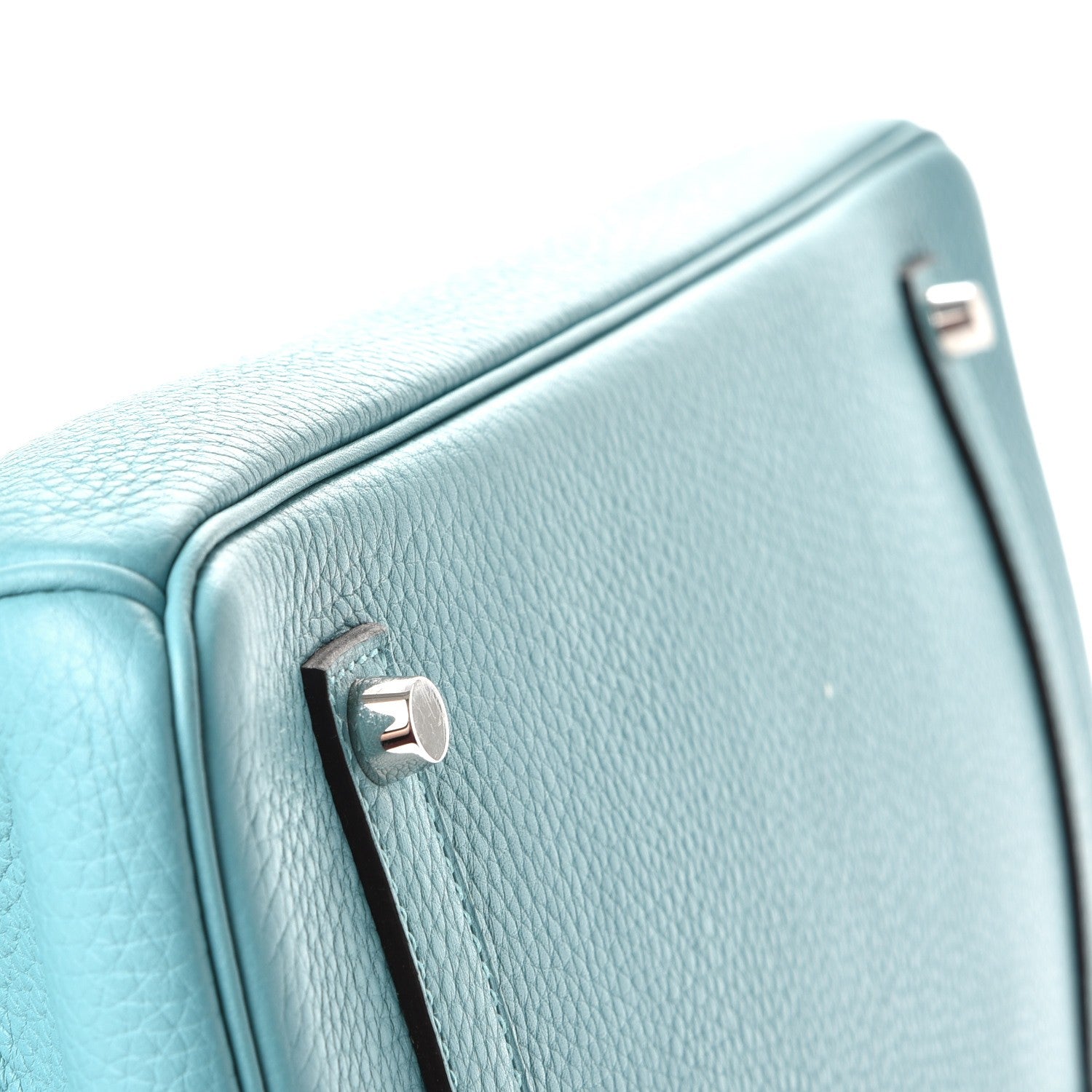 Hermes Taurillon Clemence Birkin 35 Bleu Atoll 6 of 36
