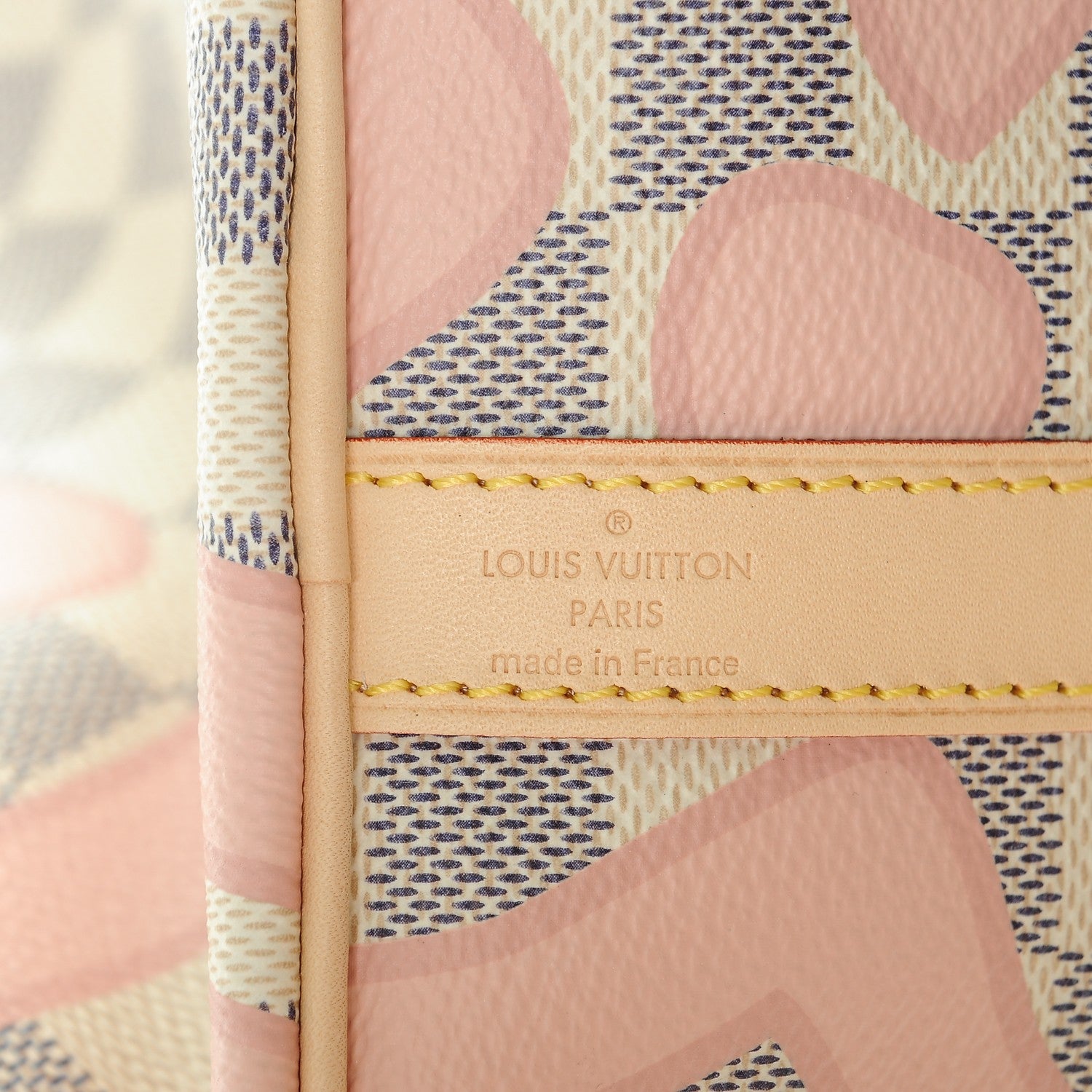 Louis Vuitton Damier Azur Tahitienne Speedy Bandouliere 30 Rose Ballerine 6 of 6
