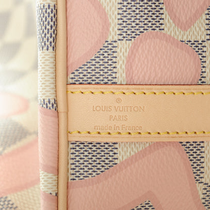 Louis Vuitton Damier Azur Tahitienne Speedy Bandouliere 30 Rose Ballerine 6 of 6
