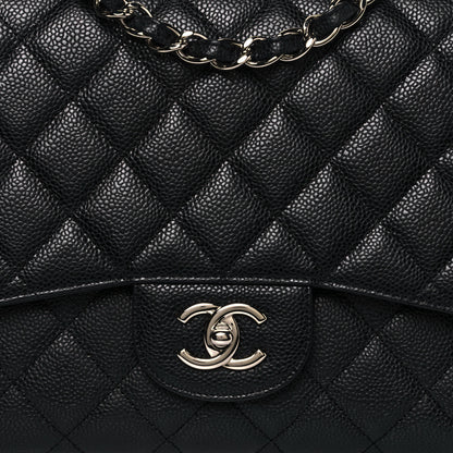 Chanel Caviar Quilted Jumbo Single Flap Black 8 of 14