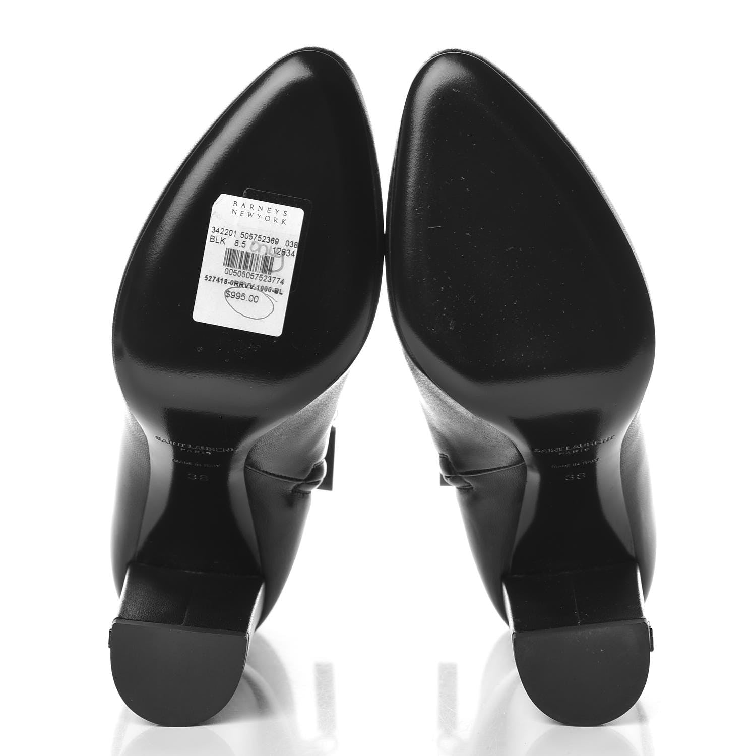 Saint Laurent Nappa Vendome Loulou Ankle Zip Boot 38 Black 5 of 10