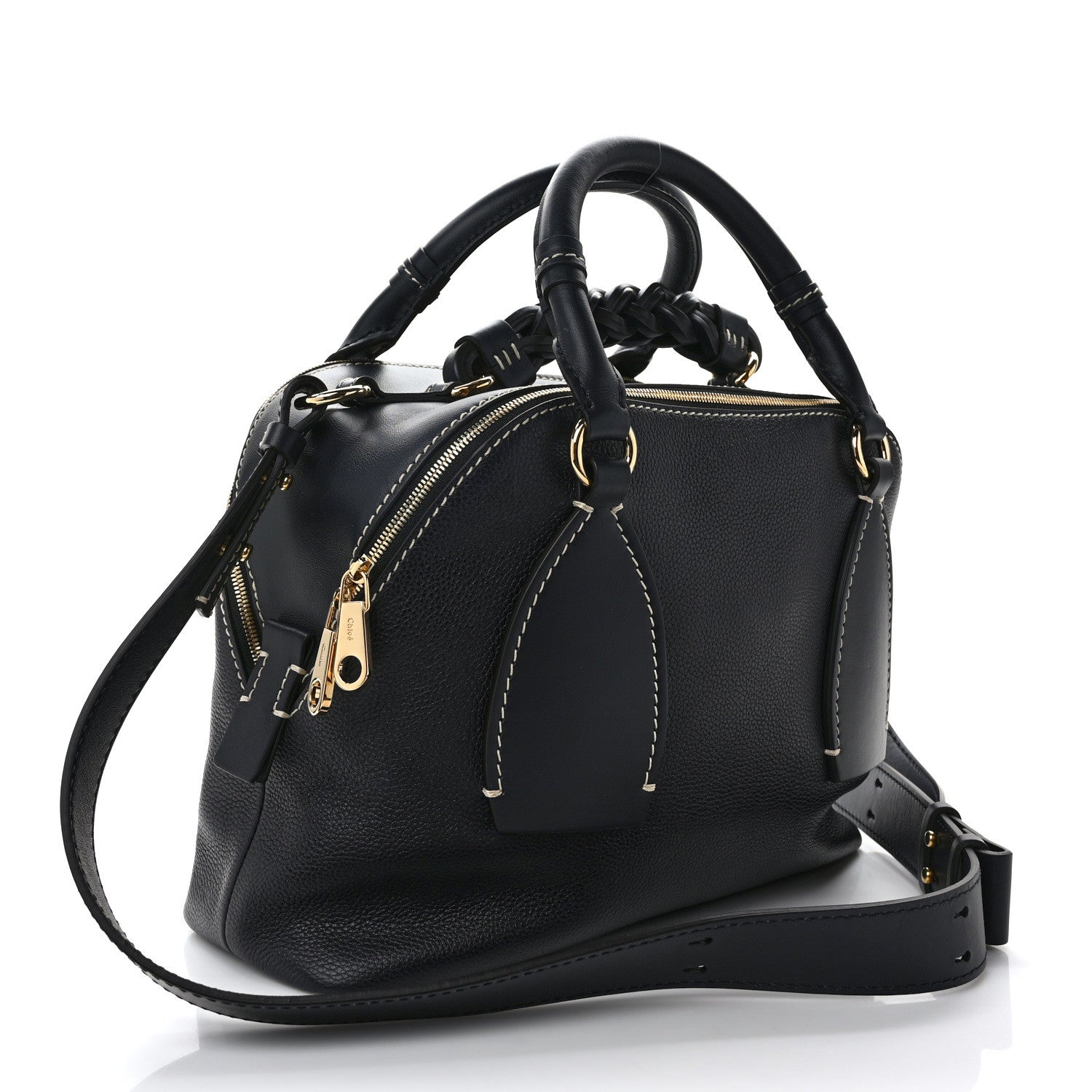 Chloe Calfskin Medium Daria Full Blue 3 of 12