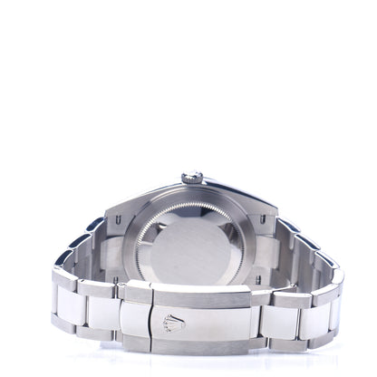 Rolex Stainless Steel 41mm Oyster Perpetual Datejust Watch Azzurro Blue Roman 126300 3 of 5