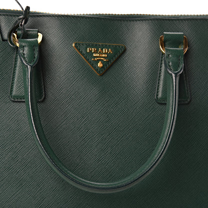 Prada Saffiano Lux Large Promenade Tote Biliardo 18 of 19