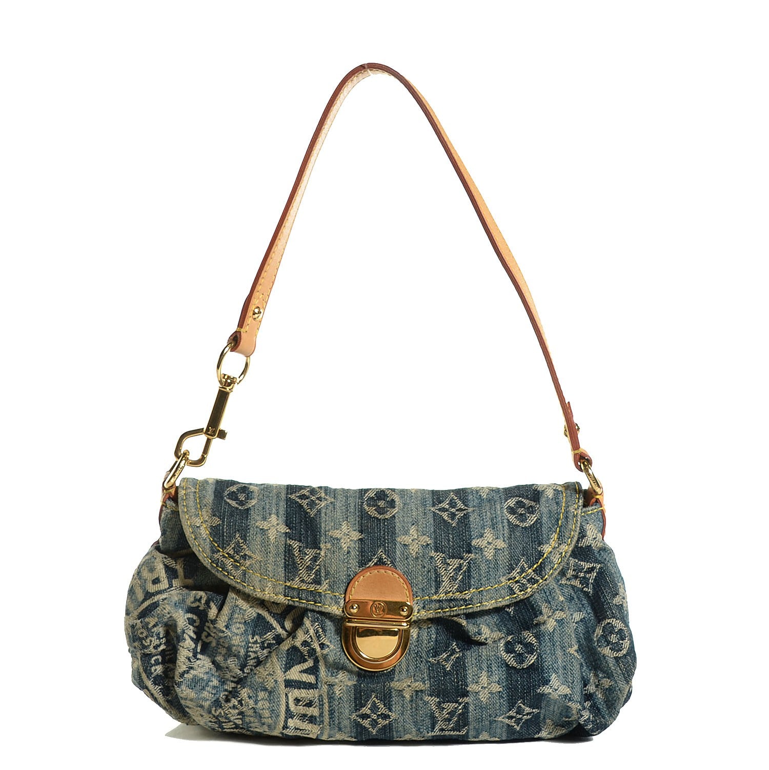 Louis Vuitton Denim Raye Mini Pleaty 1 of 7
