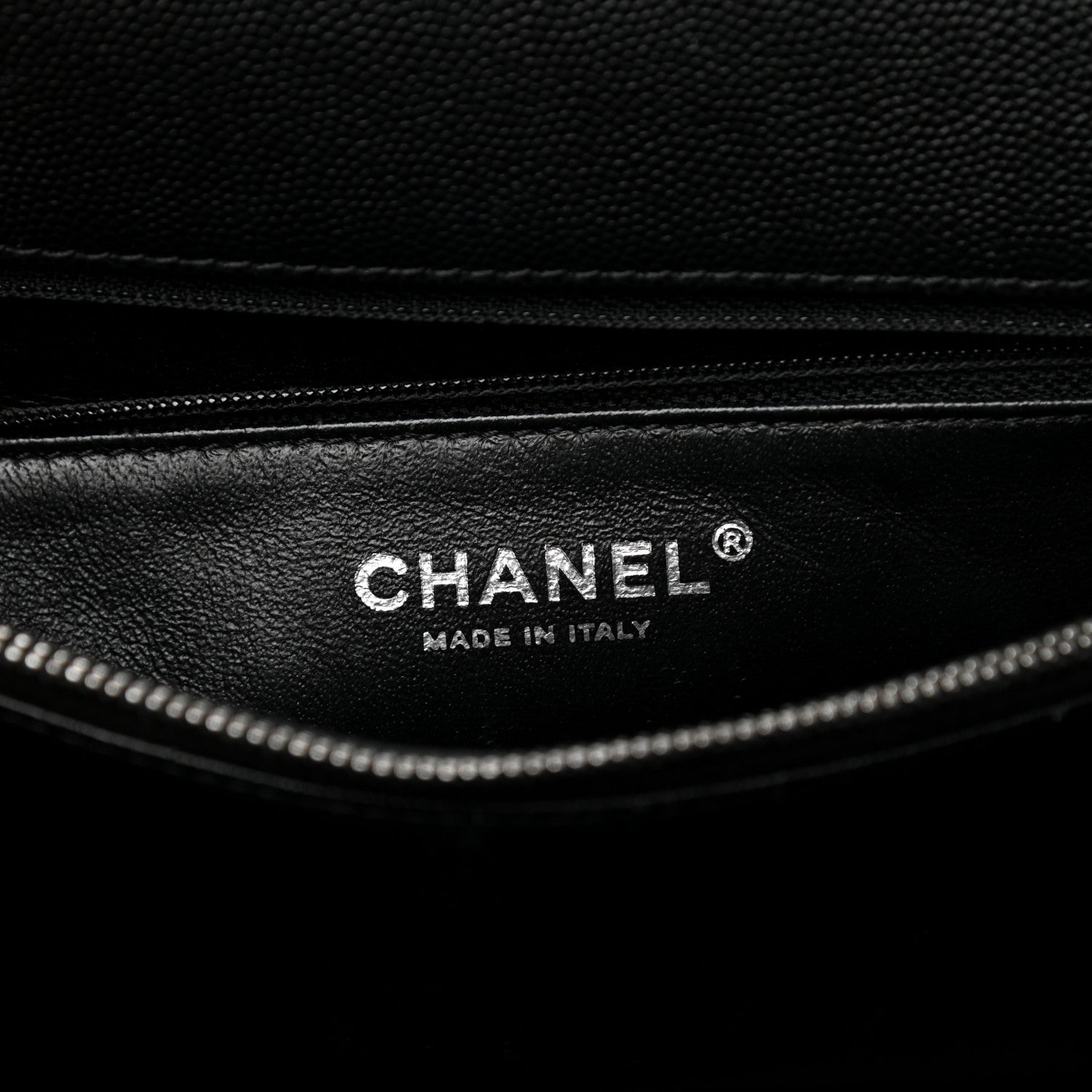 Chanel Caviar Lizard Quilted Medium Coco Handle Flap Black 6 of 10