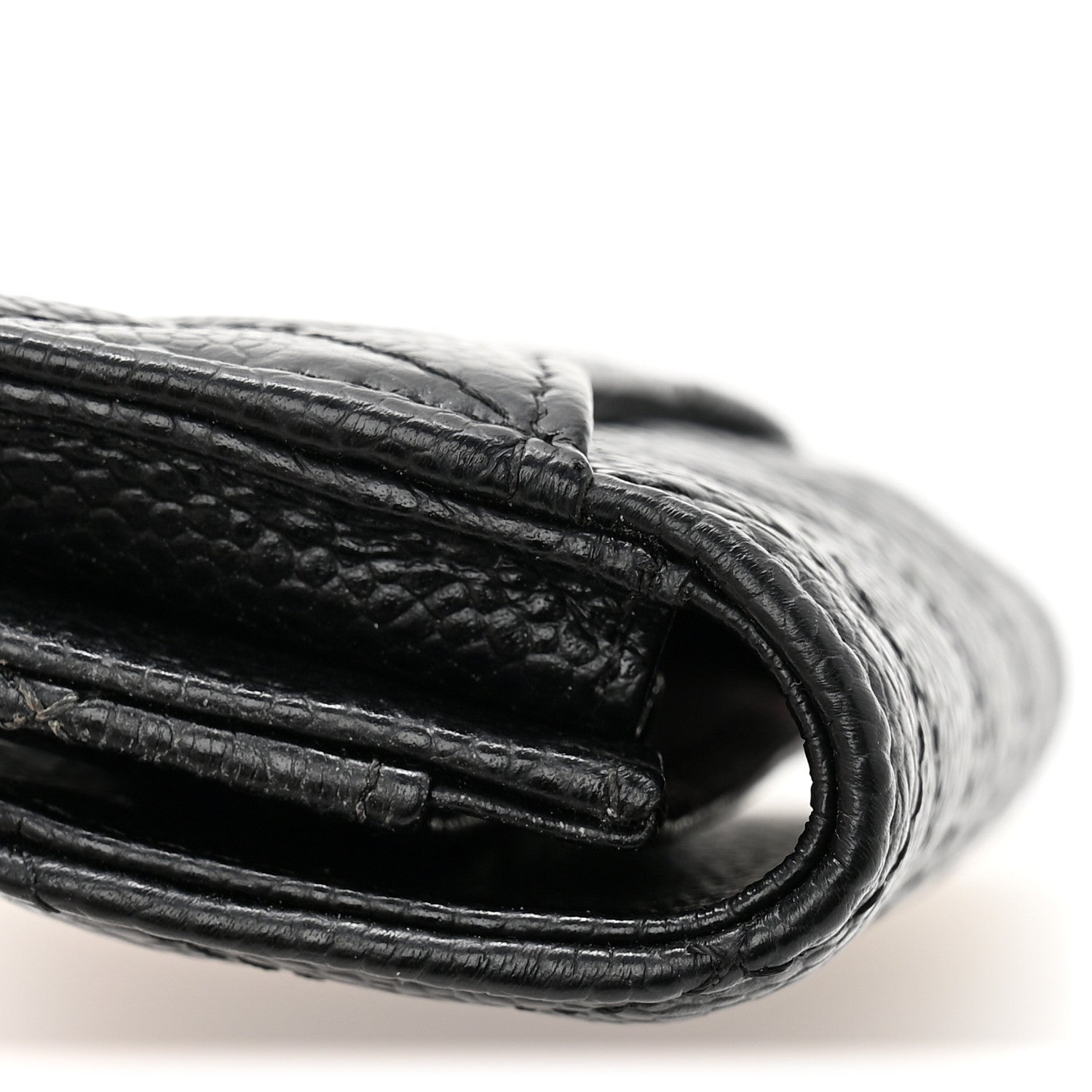 Chanel Caviar Quilted Flap Card Holder Wallet Black 11 of 12