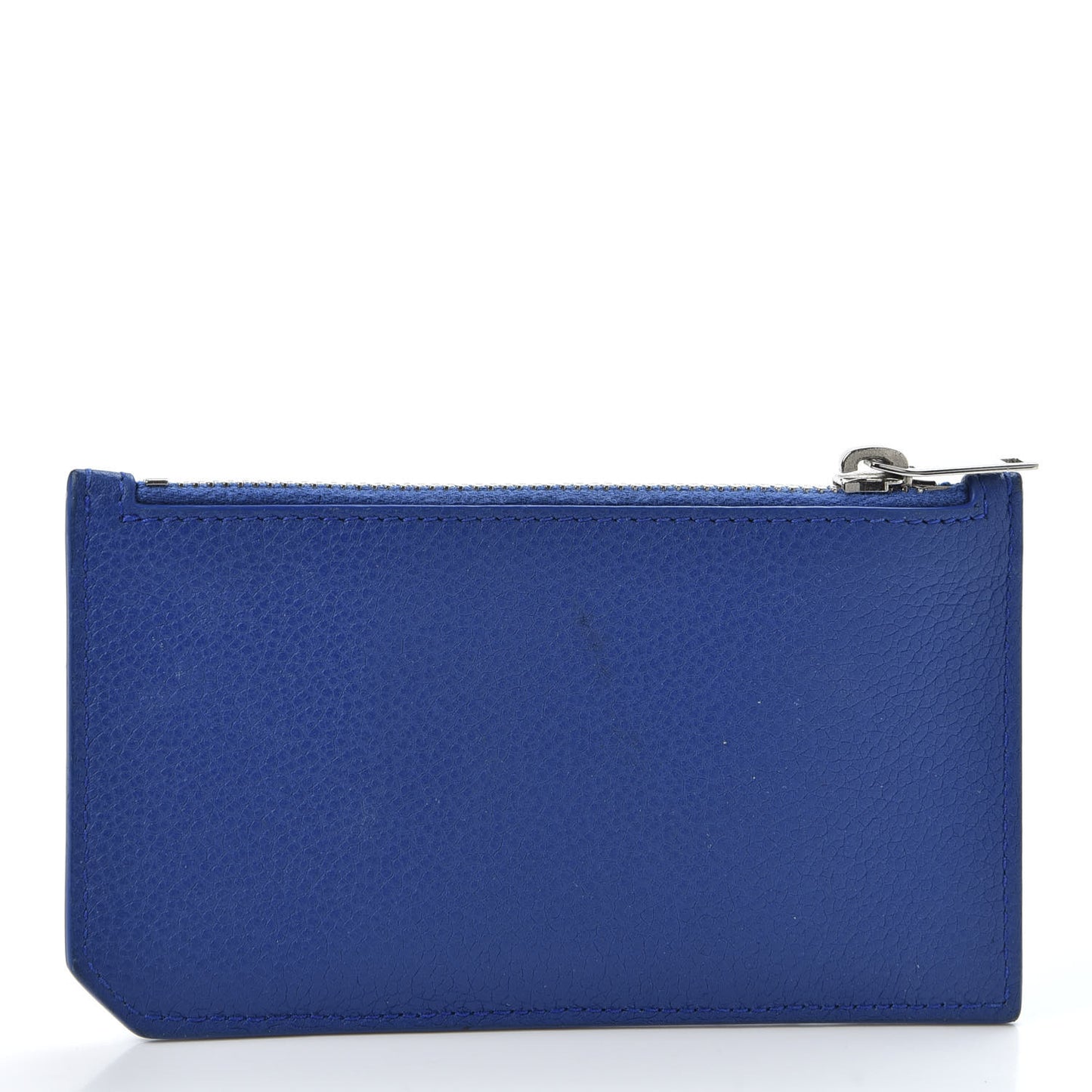 Grained Calfskin 5 Fragments Zip Pouch Card Holder Deep Marjorelle