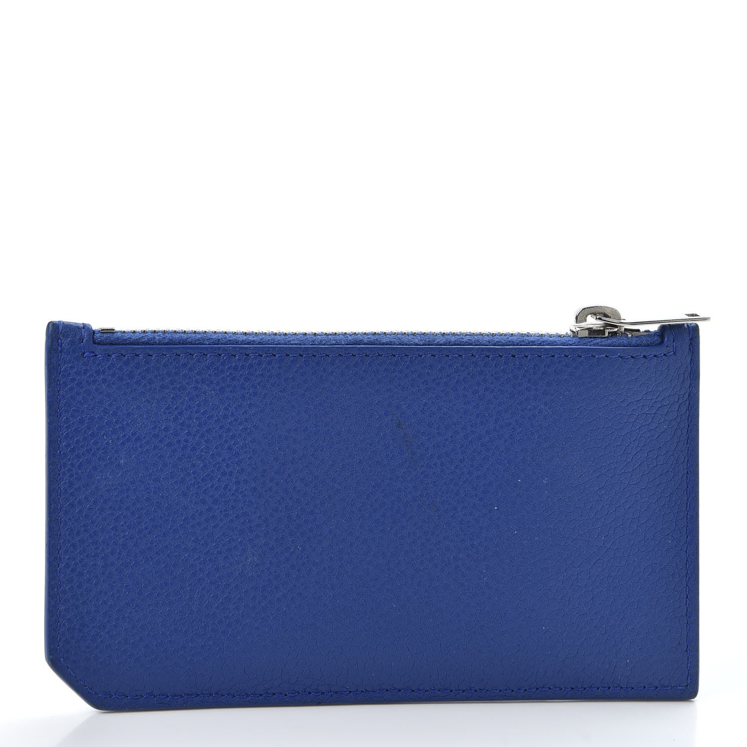 Saint Laurent Grained Calfskin 5 Fragments Zip Pouch Card Holder Deep Marjorelle 2 of 8