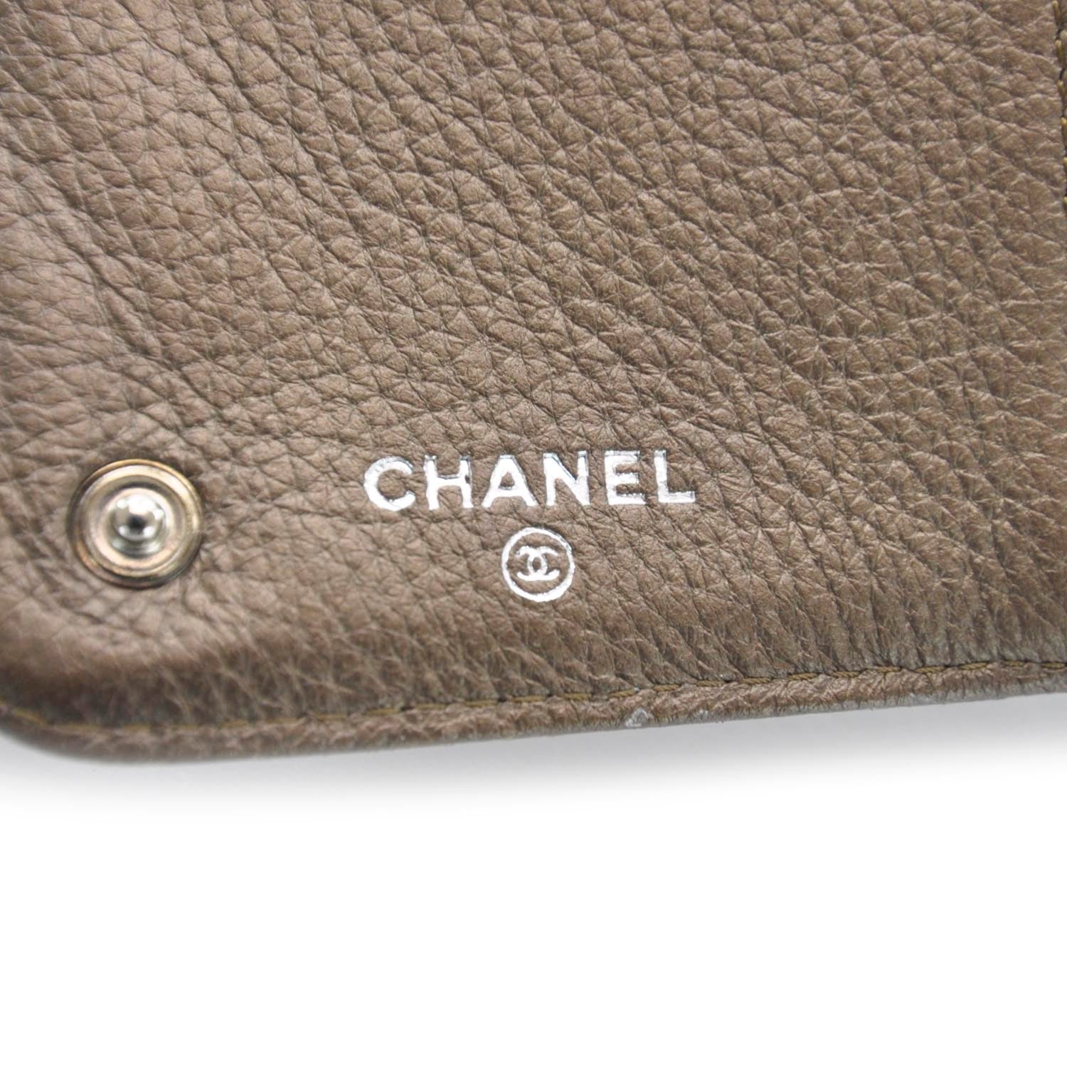 Chanel Leather Luxe Ligne Wallet Bronze 7 of 8