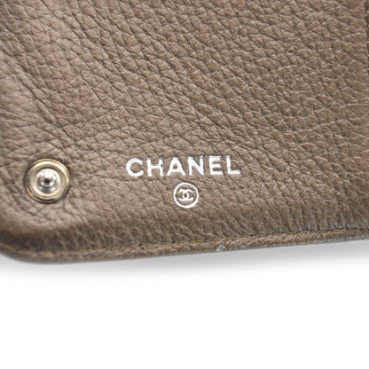 Chanel Leather Luxe Ligne Wallet Bronze 7 of 8