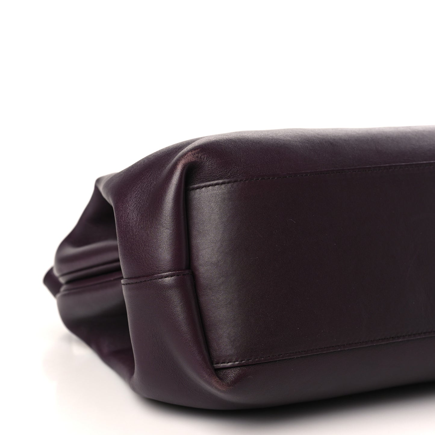 Calfskin Medium The Point Triangle Bag Grape