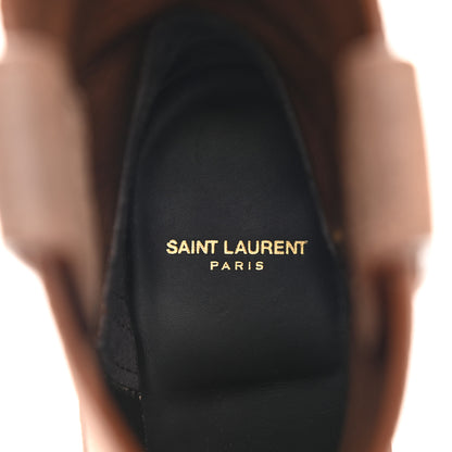 Saint Laurent Suede Eastwood Western Boots 37.5 Vintage Brown 7 of 10
