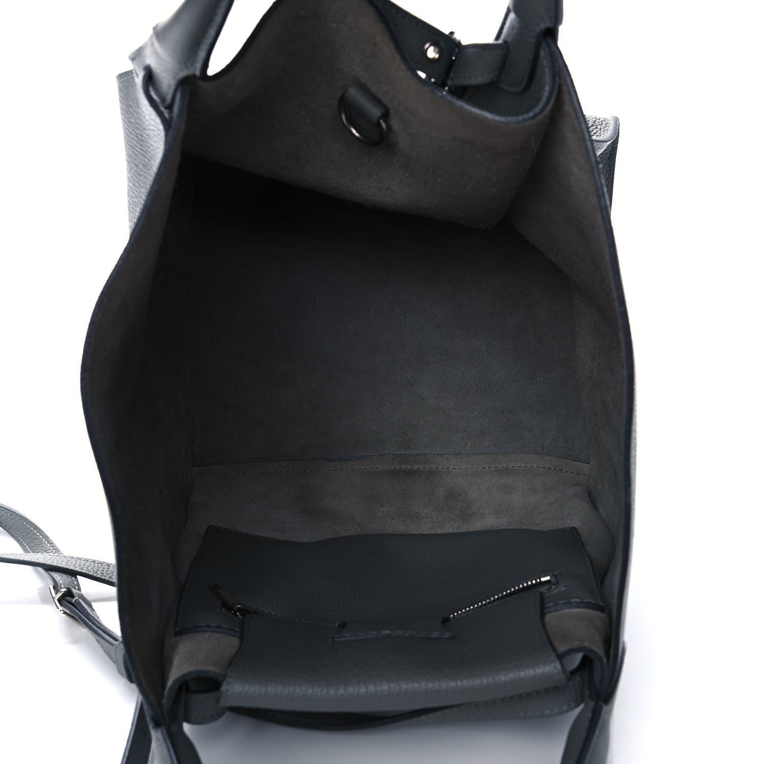 Celine Supple Calfskin Long Strap Small Big Bag Zinc 4 of 12