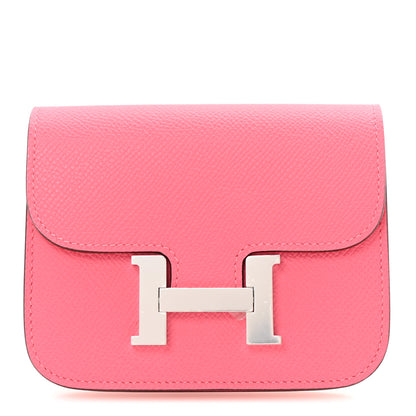 Hermes Epsom Constance Slim Wallet Rose Azalee 1 of 9