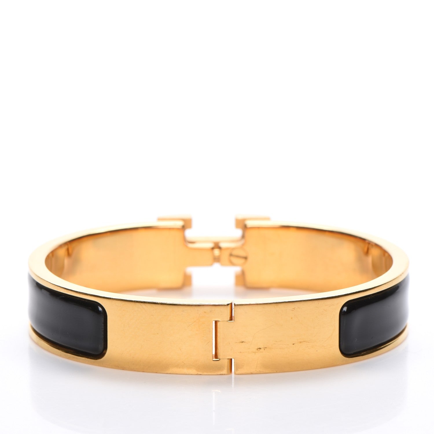 Hermes Enamel Narrow Clic Clac H Bracelet PM Black 4 of 4