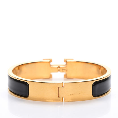 Hermes Enamel Narrow Clic Clac H Bracelet PM Black 4 of 4