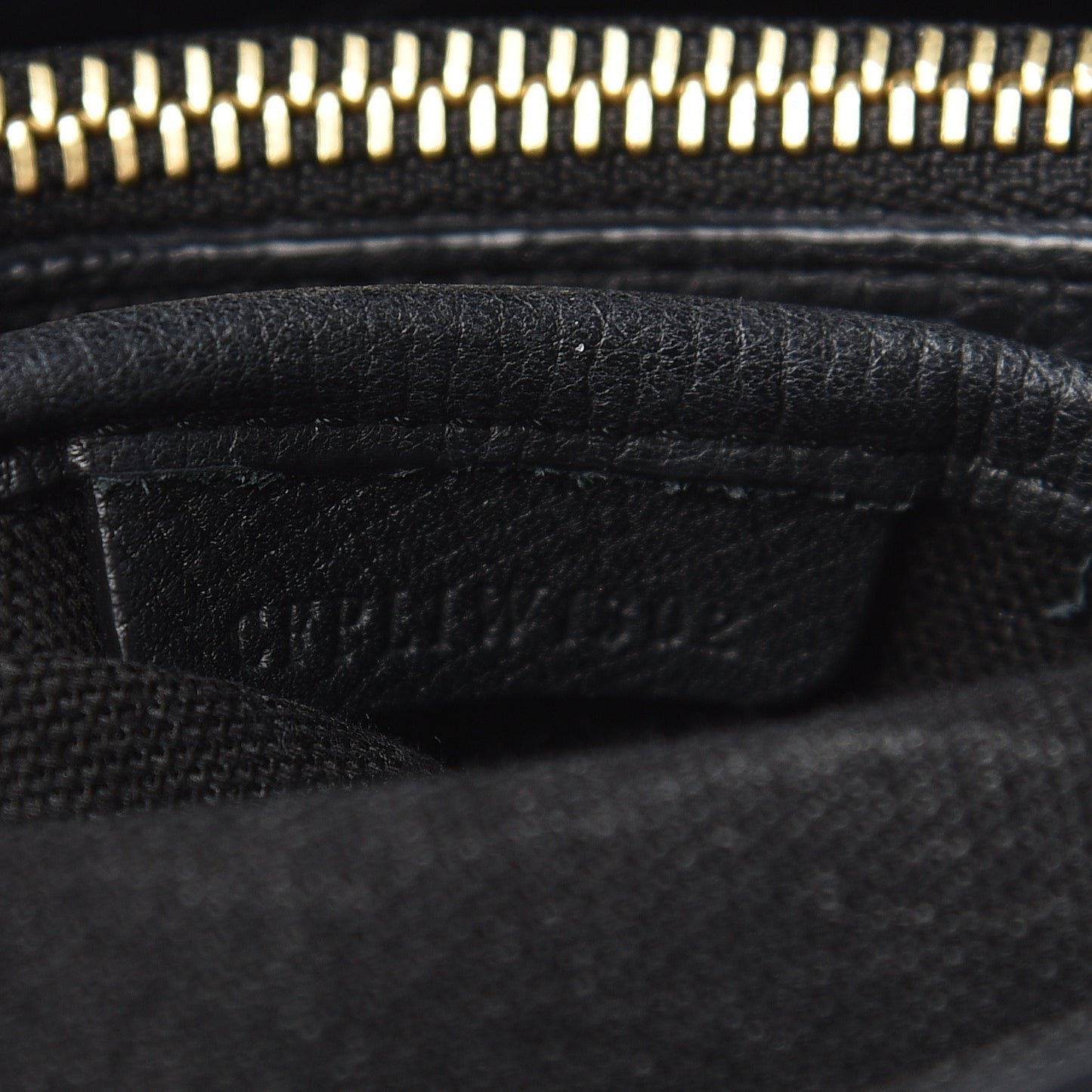 Grainy Calfskin Patchwork Medium Banner Tote Black White