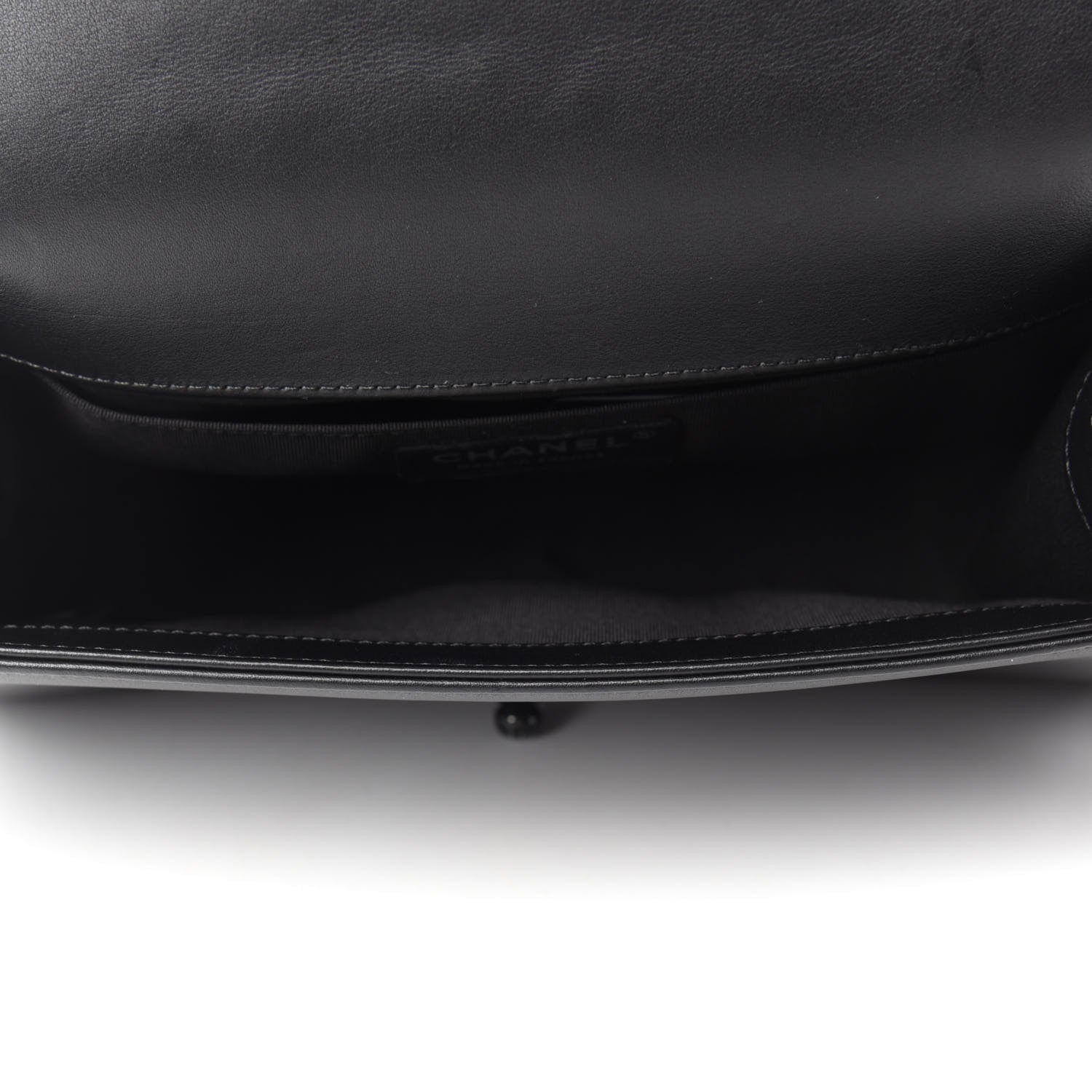 Chanel Calfskin Quilted Medium Boy Flap So Black 5 of 14