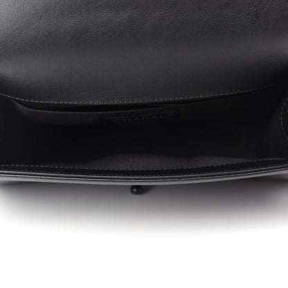 Chanel Calfskin Quilted Medium Boy Flap So Black 5 of 14